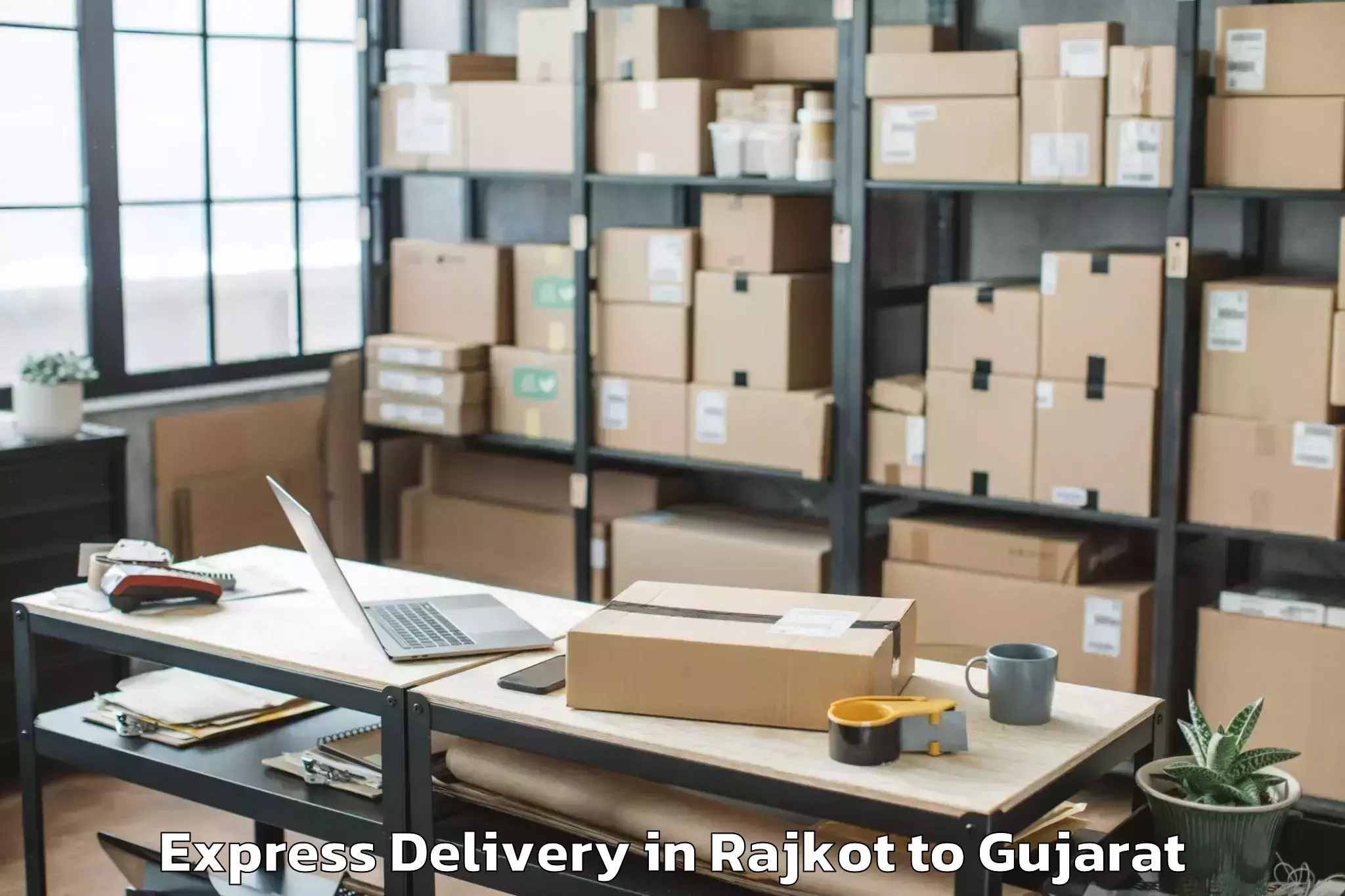 Hassle-Free Rajkot to Bedi Express Delivery